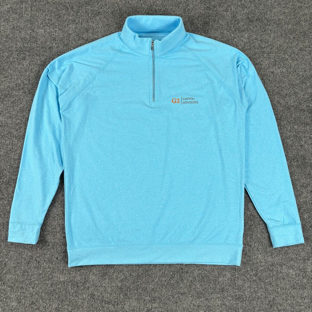 Holderness Bourne Dry Luxe Performance 1/4 Zip Pullover Size Medium Tailored Fit